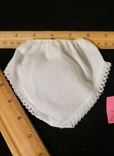 Vintage CUTE  SIZE 12 white lace trimmed Panties for LARGER Dolls MT  #38 picture