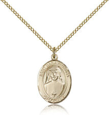 Saint Maria Faustina Medal For Women - Gold Filled Necklace On 18 Chain - 30... picture