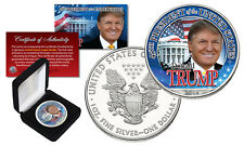 DONALD TRUMP 45th President 1 oz PURE SILVER AMERICAN US EAGLE w/Deluxe Box picture