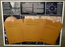 Vintage 1975, 1976 NASA Jet Propulsion Laboratory Mars Maps in Orig. Sleeves x3 picture