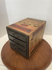 Vintage Steel Gadget Box 4-Drawer Bench Top Cabinet Machinist HANDY PORTER  picture