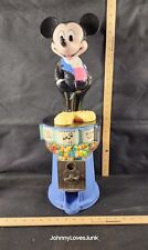 Vintage Disney Mickey Mouse Gumball Machine 60 year Anniversary Superior Works  picture