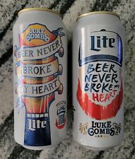 LUKE COMBS MILLER LITE 16oz CAN LOT picture