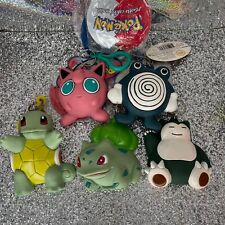 Nintendo Pokemon Keychain Rare Coin Purse Holder Vintage 1998 Lot Of 5 New picture