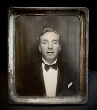 SEARING BLUE EYES HANDSOME TUXEDO MAN ~ 1942 PHOTOMATIC PHOTOBOOTH gay picture