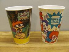 Lot of 2 Vintage 1990s Burger King Cups RUGRATS & BURGER KING KID'S CLUB Unused picture