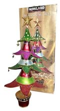 Vtg Kirkland Multicolored WHIMSICAL TREE Christmas Decor Holiday Collectible 20” picture
