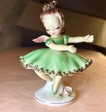 Vintage Arnart (Tamchin) Creation Angel Ballerina #7536, Green Dress picture