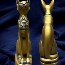 Rare Sweet Cat Statue in gold Stone - Exquisite Egyptian Antiques picture