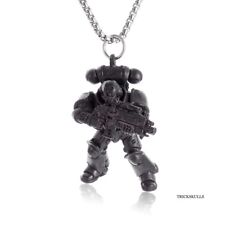 Mech Warrior Machine Gamer Anime Action Gaming Pendant 60cm Round Box Chain picture