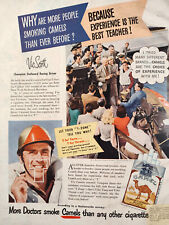 1948 Original Esquire Art Ad Advertisement Camel Cigarettes Featuring Vic Scott picture