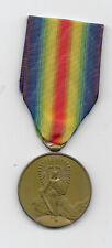 VINTAGE - POLISH WW1 VICTORY MEDAL -  FULL SIZE MEDAL -  SMALL EAGLE ON BACK picture