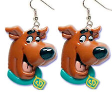 Funky Retro HUGE SCOOBY DOO FACE EARRINGS Dog Head Cartoon Novelty Charm Jewelry picture