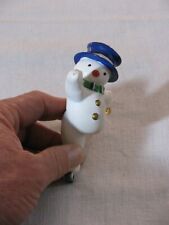 Vtg Silvestri Skating Snowman Christmas Ornament picture