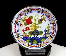 Assisi Italy Pottery Floral Design Vintage 4 3/8