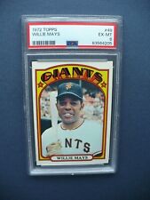 1972 TOPPS #49 WILLIE MAYS SAN FRANCISCO GIANTS BASEBALL CARD PSA 6 EX-MT picture