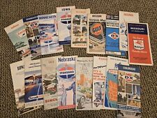 Lot Of 17 Vintage Midwest Highway Road Maps IA MN MO IN OH 50s 60s 70s picture