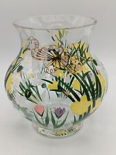 April Showers May Flowers June Bugs Vase by Peggy Walz Studio & Lenox Glass picture