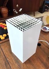 VINTAGE MID-CENTURY POSTMODERN CUBOID TABLE LAMP 80s EXCELLENT CONDITION picture