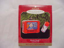 HALLMARK HOWDY DOODY LUNCH BOX SET 1999 CHRISTMAS KEEPSAKE ORNAMENTS SET THERMOS picture