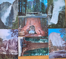 LOT OF  7    YOSEMITE NAT PARK, CALIFORNIA   Old Postcards      ca 1950's-1970's picture