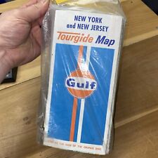 Gulf Oil New York & New Jersey Tourgide Map 1972- Package Of 20 Brand New Rare picture