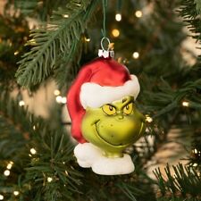 Hallmark The Grinch Dr. Seuss Blown Glass Tree Ornament Christmas Decoration NWT picture