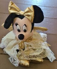 Vintage Walt Disney World Angel Minnie MouseBean Bag Plush 9 inch w Tag picture