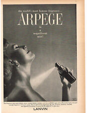 1960 Lanvin ARPEGE Perfume In A Magnificent Mist Vintage Ad  picture