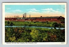 Massillon OH-Ohio, Republic Iron and Steel Company Mill, c1945 Vintage Postcard picture