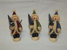 Blossom Bucket Snowman Set of 3 #058-80323 NOS picture