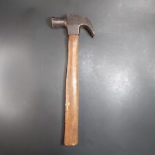 Vintage Antique U.S.A. Old Wood Handle Curved Claw Hammer Tapered Head picture
