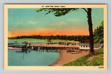 Onset MA, New Pier, Massachusetts Vintage Postcard picture