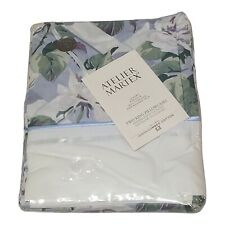 Atelier Martex Two King Pillowcases Newport Gardens Floral Percale Cotton NEW picture