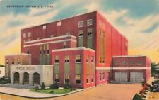 Greenville TX Texas, Municipal Auditorium Building, Vintage Postcard picture