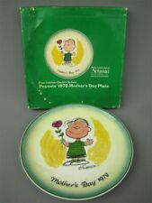 Vintage 1972 Peanuts Mother's Day Collector Plate Linus 1st Ed with Box Schmid  picture