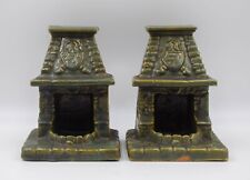 Rare Pair of Arts & Crafts Fulper Bookends - Fireplace Mantles, Circa 1920 picture