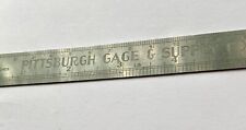 Vintage Pittsburgh Gage & Supply Co FAFNIR Ball Bearings 6” stainless ruler picture