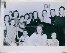 1942 George Adams Family Celebrate 20Th Child In Their Family Children Photo 7X9 picture