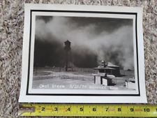 Vint. 8x10 repro. photo view of a dust storm in Naponee, NE 1935  Dust Bowl Days picture
