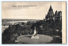 c1910 Queen Victoria's Monument Ottawa Ontario Canada Unposted Postcard picture