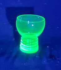 Green Uranium Depression Shot Glass Glows Vintage, Antique picture