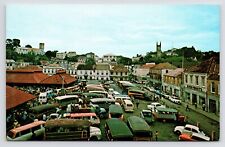 c1970s-80s~St. George’s Grenada~Main Square & Market~Caribbean~VIntage Postcard picture