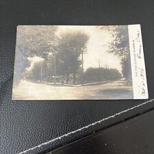 1906 RPPC Photo Postcard--OHIO--Marion--The Five Corners--Street Scene--Houses picture