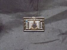  Rectangular Masonic Lapel Tac Pin Past Master with Pillars NEW picture