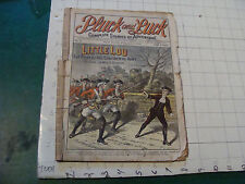 vintage pulp  mag: PLUCK and LUCK #3; FEB 9, 1898 LITTLE LOU continental army picture