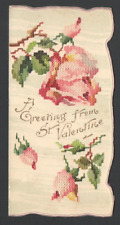 Embossed Vintage Valentine's Day Card A Greeting from St. Valentine picture