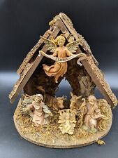 Vintage Wooden Nativity Made in Italy Stern's With Box 10