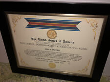 CIA - INTELLIGENCE COMMENDATION COMMEMORATIVE MEDAL CERTIFICATE Type-1 picture