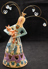 Blue Sky Clayworks Heather Goldminc Tealight Holder Queen of Cats picture